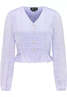 Bluzki damskie - MYMO AT NIGHT Damska bluzka koszulowa, fioletowa, XL, liliowy, XL - miniaturka - grafika 1
