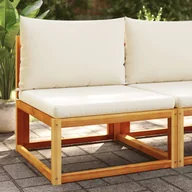 Sofy ogrodowe - vidaXL Ogrodowa vidaXL Sofa bez podłokietników, z poduszkami, drewno akacjowe - miniaturka - grafika 1