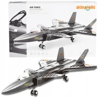 Klocki - KLOCKI KONSTRUKCYJNE SAMOLOT MYŚLIWIEC ZESTAW DLA DZIECI MILITARIA MODEL - miniaturka - grafika 1