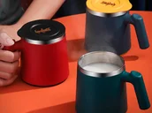 Kubki termiczne - Kubek termiczny z przykrywką (mix 3 kolorów) - miniaturka - grafika 1