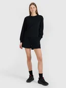 Spodenki damskie - 4F Spodenki dresowe damskie - czarne M - miniaturka - grafika 1