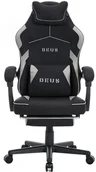 Fotele gamingowe - Fotel Gamingowy z podnóżkiem DEUS Edge Black - miniaturka - grafika 1