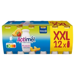 Actimel Napój jogurtowy o smaku wieloowocowym 1,2 kg (12 x 100 g) - Kefiry, jogurty, maślanki - miniaturka - grafika 1