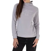 Bluzy sportowe damskie - Bluza 4F H4L22PLD35227S - szara - miniaturka - grafika 1
