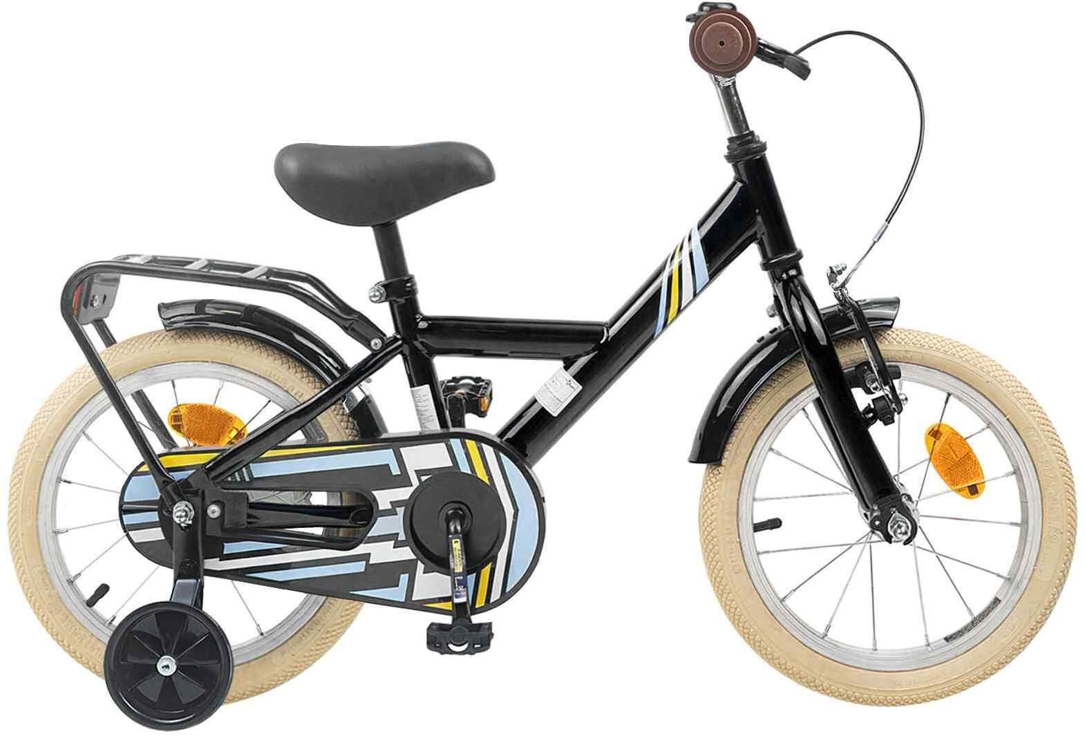 vidaXL vidaXL Rower Dziecięcy 16 Cali dla dzieci w wieku 4-6 lat Czarny