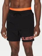 Kąpielówki męskie - Guess Szorty kąpielowe F5GT12 WH1C2 Czarny Regular Fit - miniaturka - grafika 1