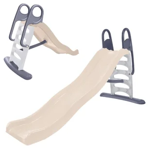 Mochtoys Zjeżdżalnia Wodna XXL Dla Dzieci Szaro-Beżowa Na Ogród Ślizg 198cm - Place zabaw - miniaturka - grafika 1