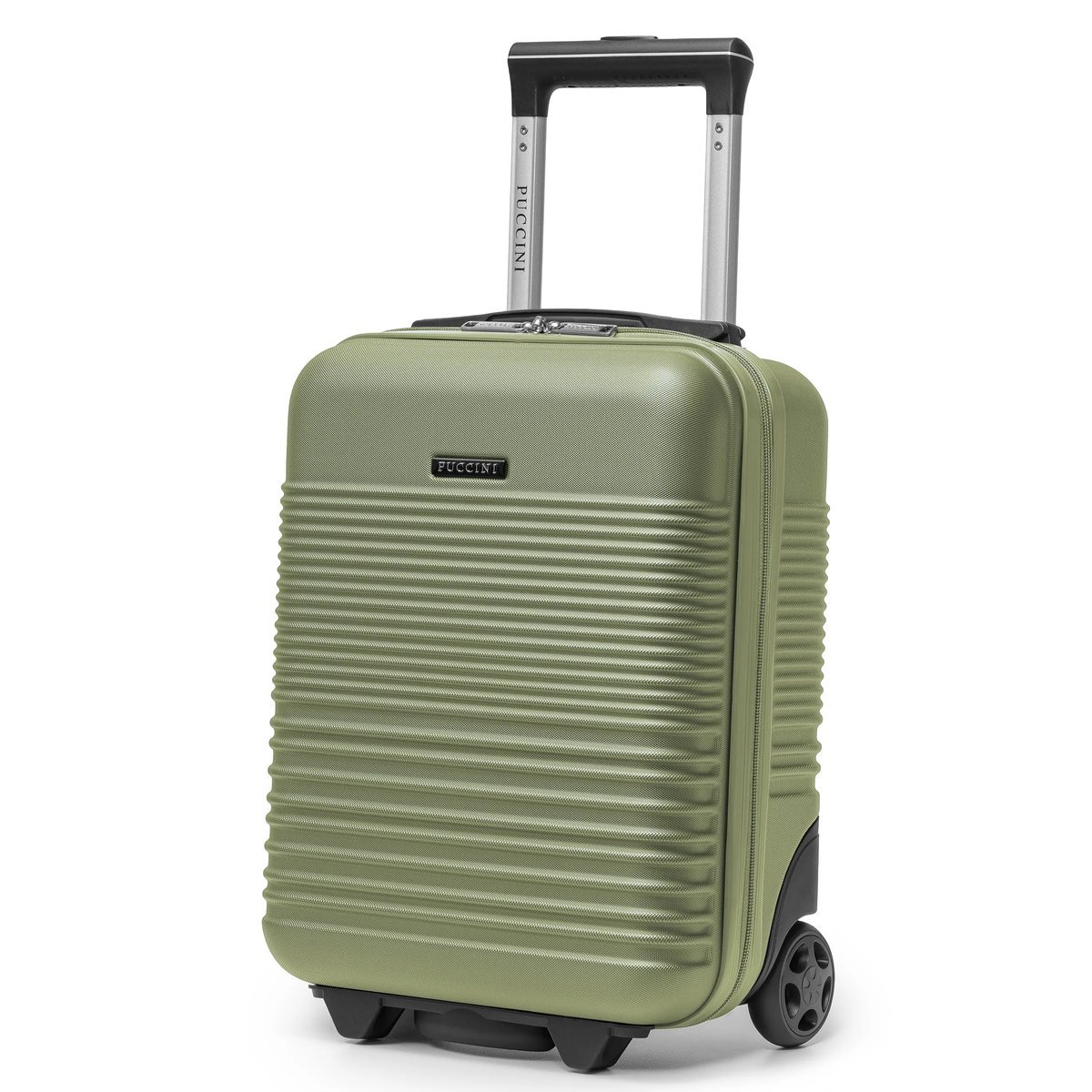 PUCCINI Walizka Kabinowa Mała Ryanair Wizzair Na Kółkach Oliwka ABS028D-5A