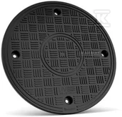 Akcesoria hydrauliczne - Pokrywa polipropylenowa teleskopowa klasa A15 (1,5t) DN 315mm, szczelna z kielichem, na rurę karbowaną, do kanalizacji sanitarnej - miniaturka - grafika 1