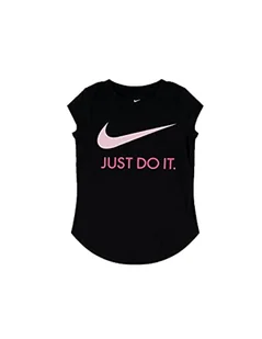 Nike Koszulka dziewczęca czarna 36F245023 - Koszulki dla dziewczynek - miniaturka - grafika 1