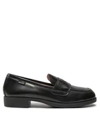 Półbuty damskie - LOVE MOSCHINO Lordsy JA10172G1LJD0000 Czarny - miniaturka - grafika 1