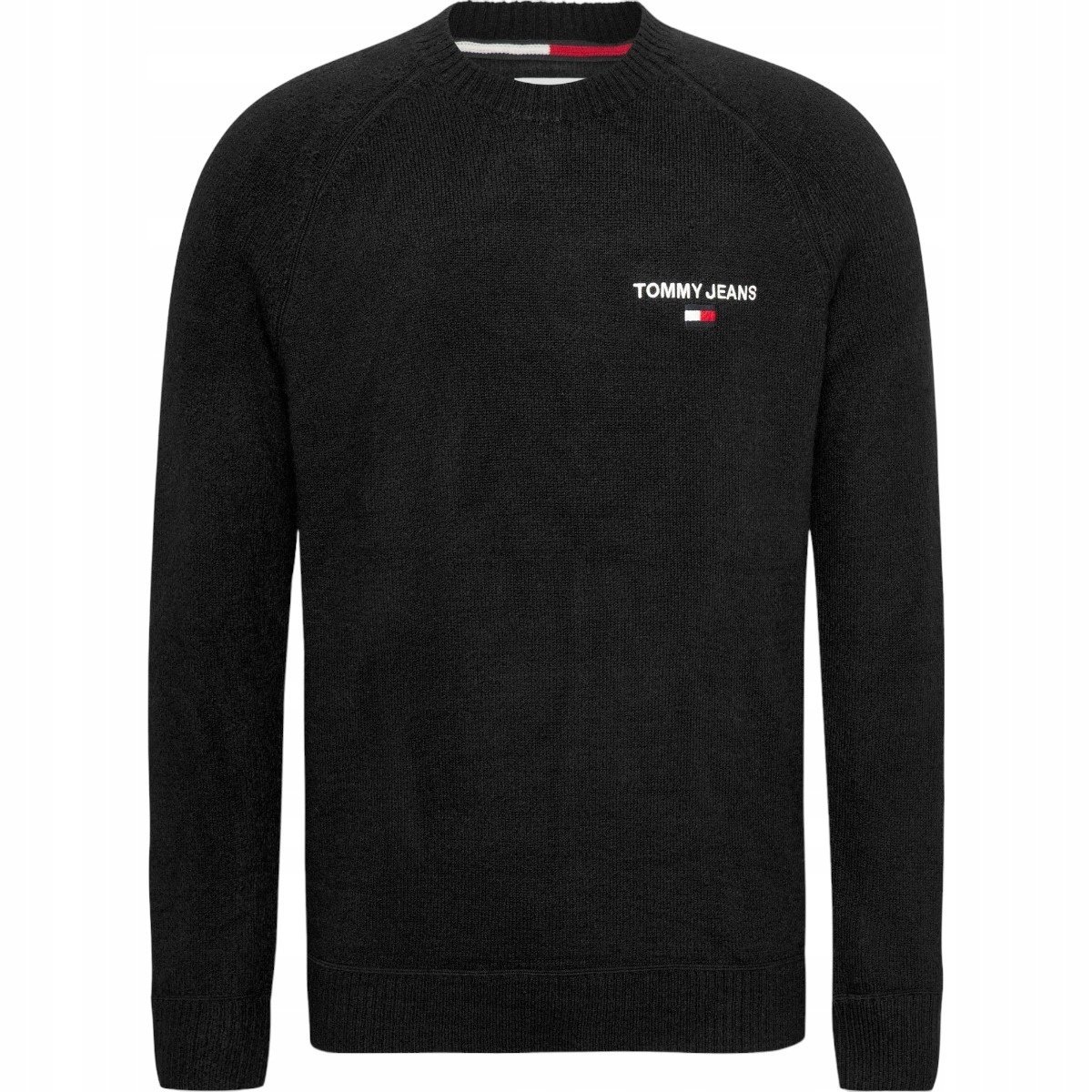TOMMY HILFIGER SWETER MĘSKI TJM REG RAGLAN SWEATER CZARNY r.M