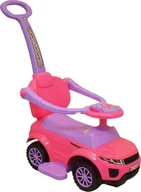 Jeździki dla dzieci - Baby Mix Pojazd - Jeździk z pchaczem Sport Car 614W pink Baby mix - miniaturka - grafika 1