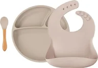 Miseczki i talerzyki dla dzieci - MINIKOIOI MINIKOIOI indų rinkinys BLW, Bubble rusvai gelsvas, 101070023 - miniaturka - grafika 1