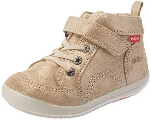 Kickers Rumby, Botki dziewczęce, Czarny Błyszczący, 33 EU - Botki damskie - miniaturka - grafika 1