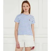 Koszulki i topy damskie - Karl Lagerfeld T-shirt IKON PATCH | Regular Fit - miniaturka - grafika 1