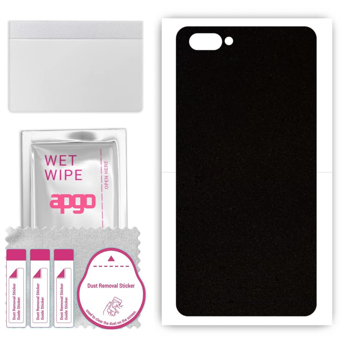 Folia naklejka skórka strukturalna na TYŁ Zamsz do Doogee X20L - Zamsz Czarny - apgo SKINS