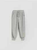 Spodnie i spodenki dla chłopców - Reserved - Bawełniane spodnie jogger - jasnoszary - miniaturka - grafika 1