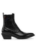 Botki damskie - PINKO Kowbojki Tex 14 SD0345P083 Czarny - miniaturka - grafika 1