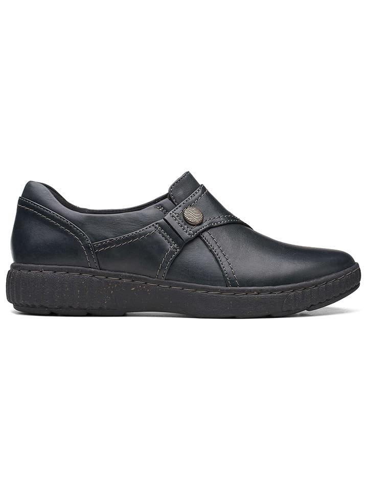 Clarks Skórzane slippersy 