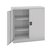 Szafki BHP - Szafka dwudrzwiowa, zamek cylindryczny, 1040 x 1000 x 435 mm - miniaturka - grafika 1