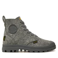 Botki damskie - Trapery Palladium Pampa Hi Merino 74377-027-M Szary - miniaturka - grafika 1