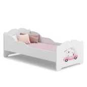 Łóżka dla dzieci i młodzieży - Łożko dziecięce ANNA z materacem 140x70 Kot - miniaturka - grafika 1