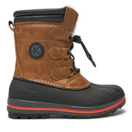 Buty dla chłopców - Śniegowce Kimberfeel Jarek M Brązowy - miniaturka - grafika 1