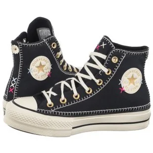 Trampki CTAS Lift HI Black/Egret/Gold A08731C (CO693-a) Converse - Trampki damskie - miniaturka - grafika 1