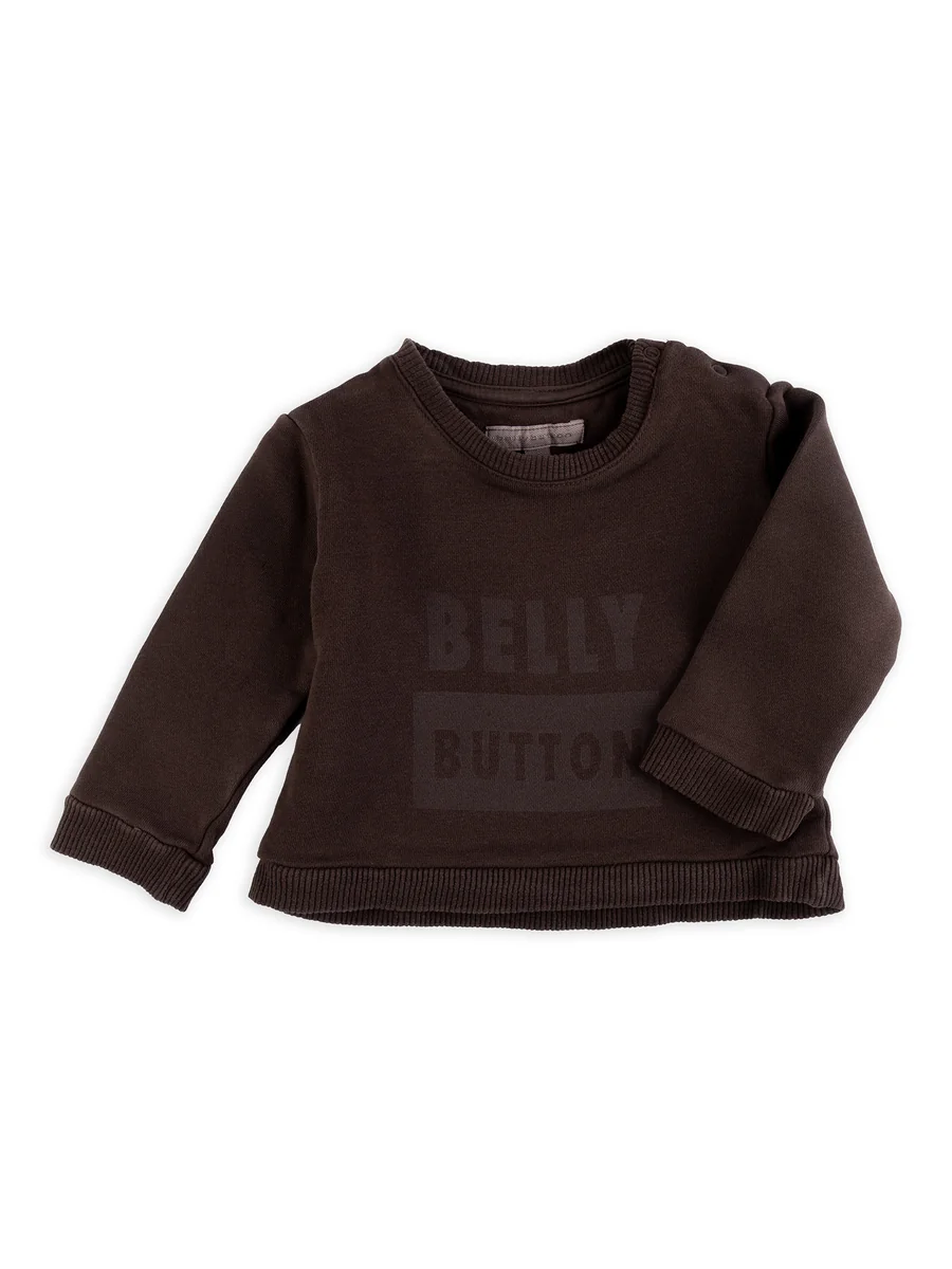 Chłopięca bluza nierozpinana brązowa BellyButton r.86