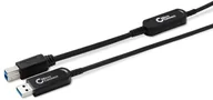 Kable USB - Microconnect MC-USB3.0AB30OP kabel USB 30 m USB 3.2 Gen 2 3.1 Gen 2 USB A USB B Czarny - miniaturka - grafika 1