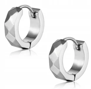 HUGGIE Kolczyki Do Uszu Ze STALI Okrągły Gothic Punk Rock - Kolczyki - miniaturka - grafika 1