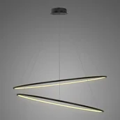 Oprawy, klosze i abażury - Lampa Ledowe Okręgi No. 2 Φ120 cm in 3k czarna Altavola Design (Barwa światła delikatnie ciepła, Kierunek padania światła do wewnątrz, Kolor Czarny, Możliwość ściemniania nie) - miniaturka - grafika 1