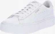 Sneakersy damskie - Puma Białe Skórzane Buty Damskie Sportowe Sneakersy Vikky Stacked L r. 39 - miniaturka - grafika 1