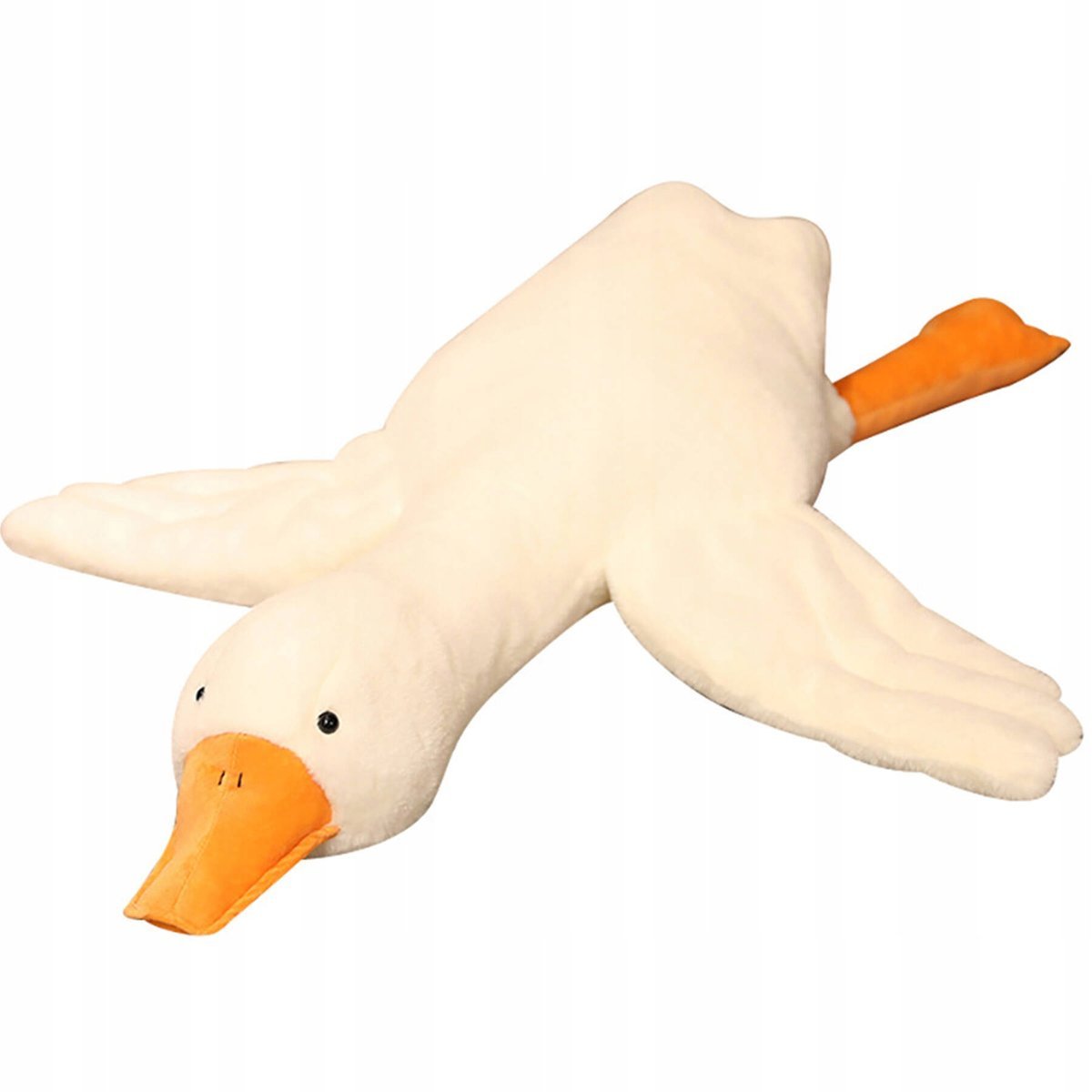 MEGA DUŻA MASKOTKA GĘŚ PIPA KACZKA XL 90CM PODUSZKA PRZYTULKANKA PLUSZOWA