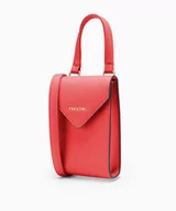 Torebki damskie - PUCCINI Mała torebka z miękkiej skóry ekologicznej czerwona - miniaturka - grafika 1