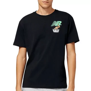Koszulki męskie - New Balance Koszulka MT21567BK - czarna - grafika 1