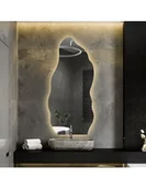 Lustra - Lustro o organicznym kształcie z podświetleniem - AURO LED 2, AURO 2: 90x195 - miniaturka - grafika 1