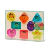 Zabawki interaktywne dla dzieci - B.Toys Drewniana układanka dla dzieci Kształty i Emocje - miniaturka - grafika 1