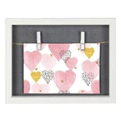 Ramki na zdjęcia - Ramka na zdjęcia Hama Muro z sznurkiem i klipsami, biała, 16,5 x 21,5 cm - miniaturka - grafika 1