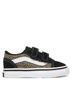 Buty dla dziewczynek - Vans Tenisówki Old Skool V VN000EE1YY61 Brązowy - miniaturka - grafika 1