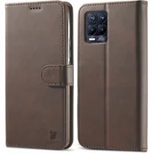 Etui i futerały do telefonów - Bizon Etui Case Wallet Realme 8 / 8 Pro 4G brązowe BCWRE8/8P4GDBN - miniaturka - grafika 1