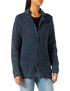 Camel Active Męska Kurtka z Dzianiny, Niebieski Navy 19, S - Kurtki męskie - miniaturka - grafika 1