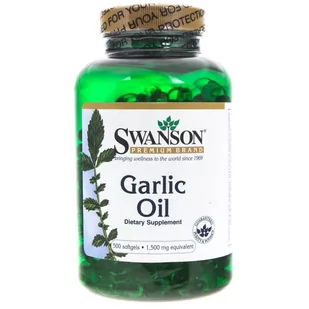 Swanson Suplement diety Garlic Oil 3 mg, 500 kapsułek - Suplementy naturalne - miniaturka - grafika 1