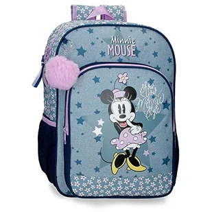 Disney Minnie Style Plecak szkolny Niebieski 15,6L, niebieski, Mochila Escolar Adaptable a Carro, Plecak szkolny adaptacyjny do wózka - Plecaki szkolne i tornistry - miniaturka - grafika 1
