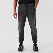 Spodnie męskie - Cropp - Szare jeansowe joggery - Szary - miniaturka - grafika 1
