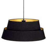 Lampy sufitowe - Britop LAMPA wisząca PRETO GOLD 150019104 industrialna OPRAWA okrągły ZWIS metalowy czarny złoty - miniaturka - grafika 1