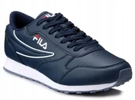 Buty sportowe męskie - Buty męskie sportowe oryginalne Fila Orbit Low granatowe ekoskóra 44 - miniaturka - grafika 1