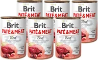 Mokra karma dla psów - Brit PATE & MEAT BEEF 6x400g 22833-uniw - miniaturka - grafika 1