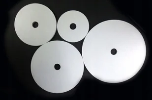 PODKŁAD POD TORT Z OTWOREM BIAŁY 12 cm PIĘTROWY OKRĄGŁY (5 sztuk) - Dodatki do ciast w proszku - miniaturka - grafika 1